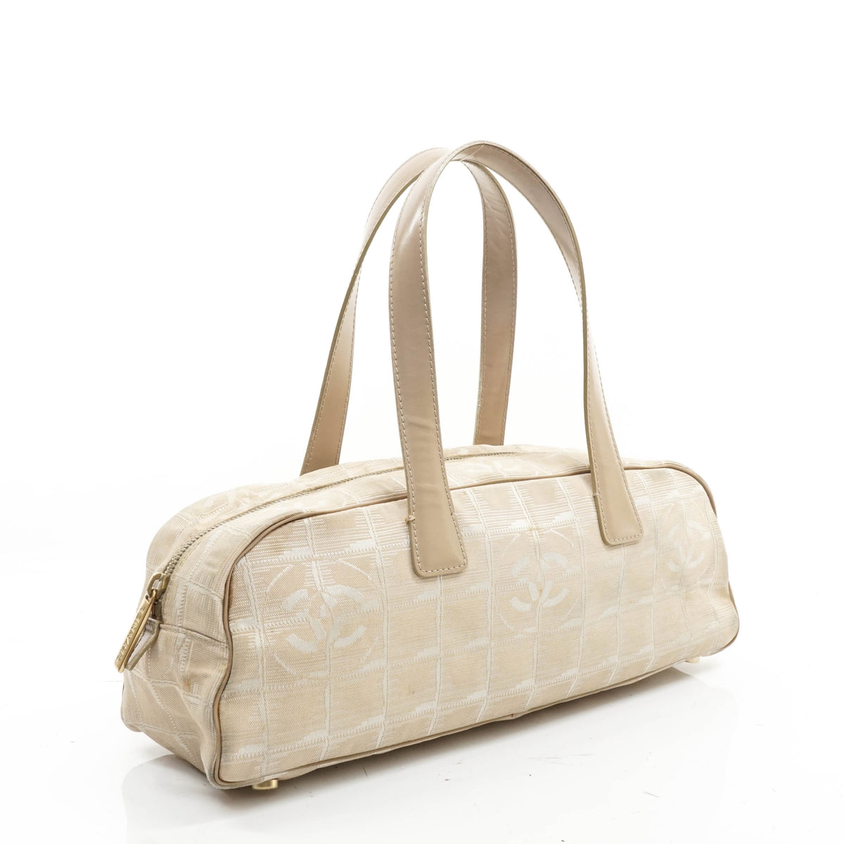 Chanel Travel Line Hand Bag Beige