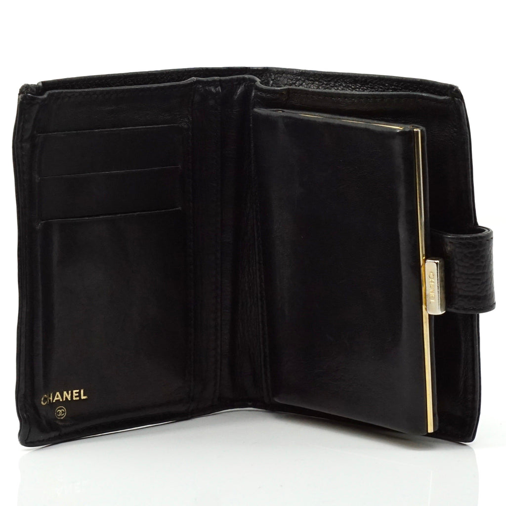 Chanel Cc Caviar Skin Long Wallet