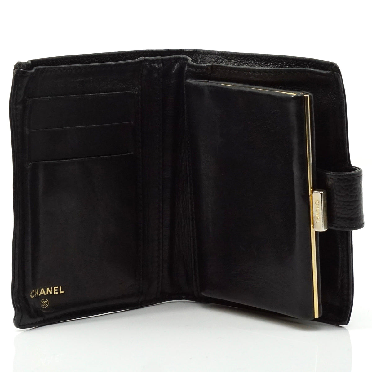 Chanel Cc Caviar Skin Long Wallet