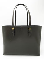 Saint Laurent Monogram Medium Shopping Bouclé Grey Leather Tote
