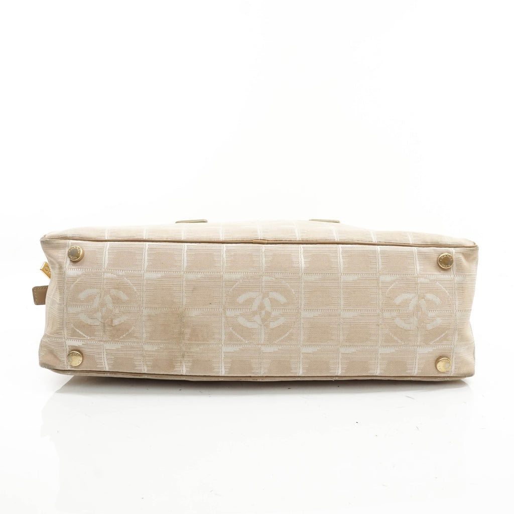 Chanel Travel Line Hand Bag Beige