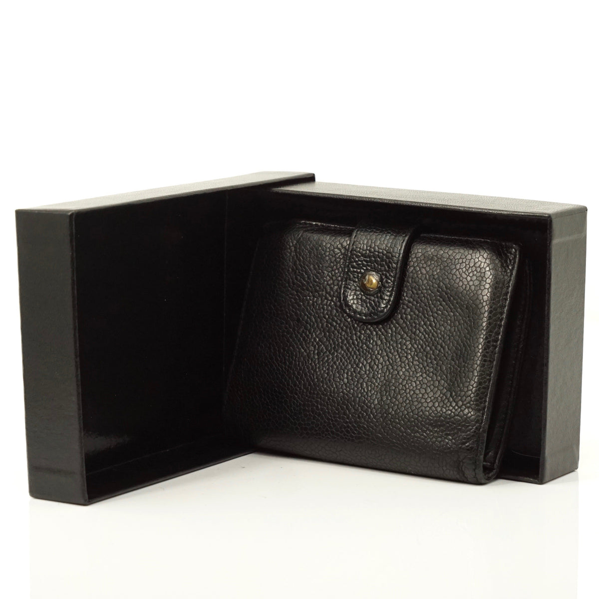 Chanel Cc Caviar Skin Long Wallet