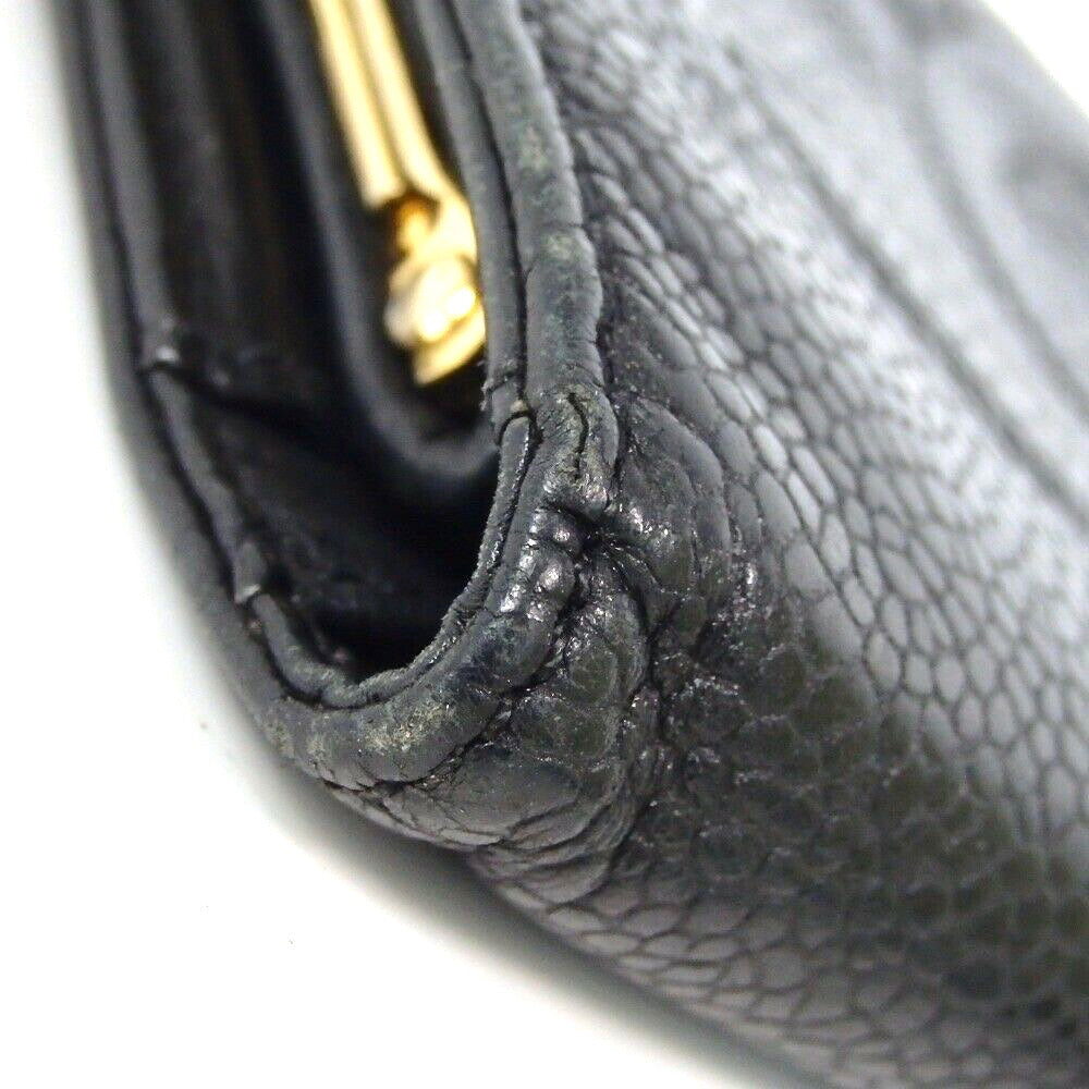 Chanel Cc Caviar Skin Long Wallet