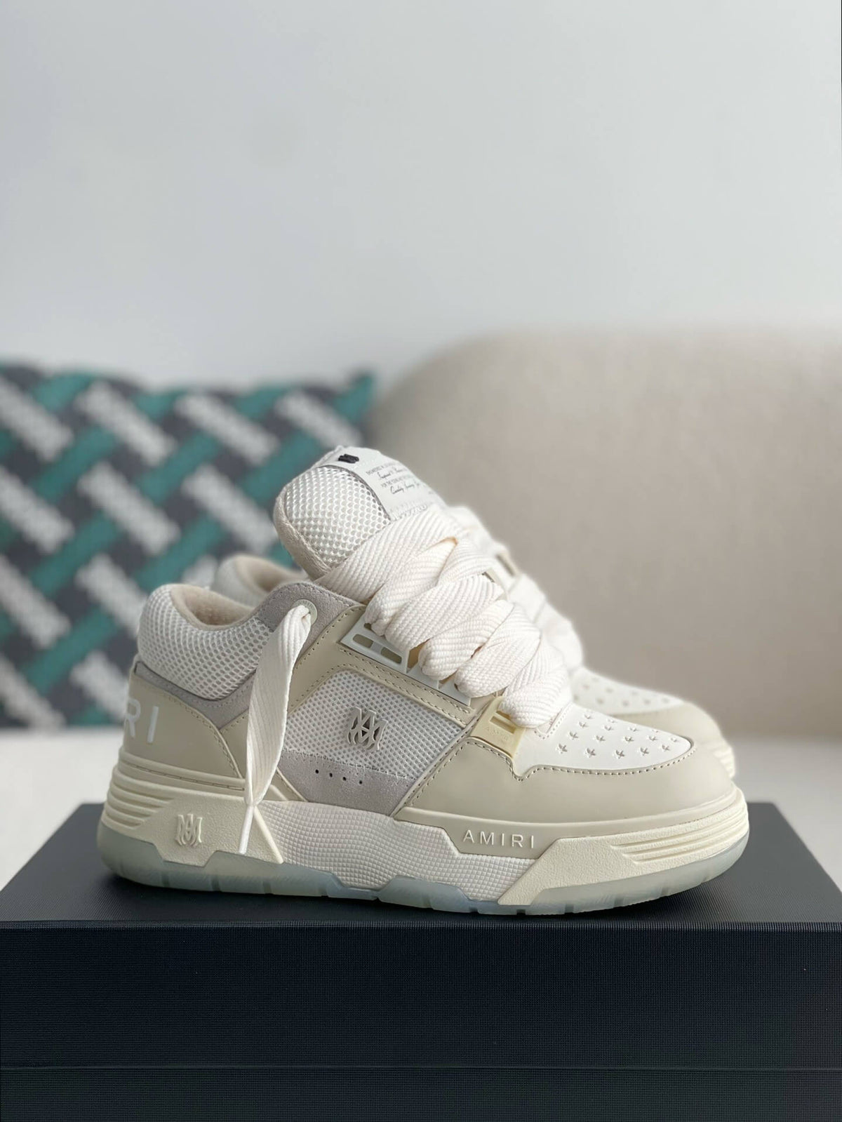 Amiri MA-1 Sneaker – Alabaster, Bone & White