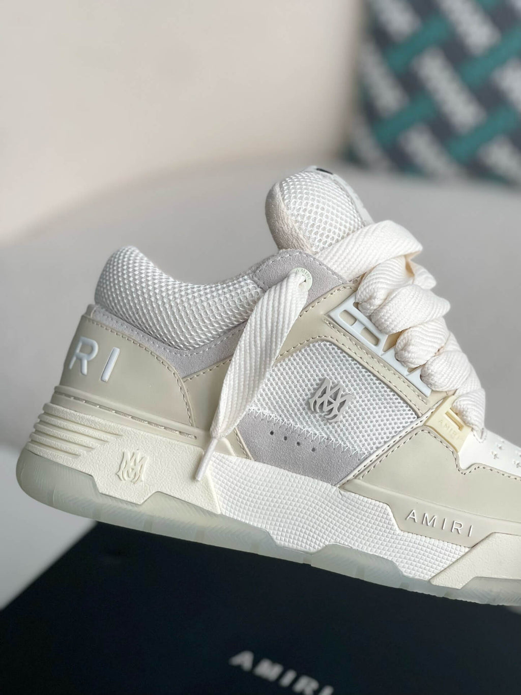 Amiri MA-1 Sneaker – Alabaster, Bone & White
