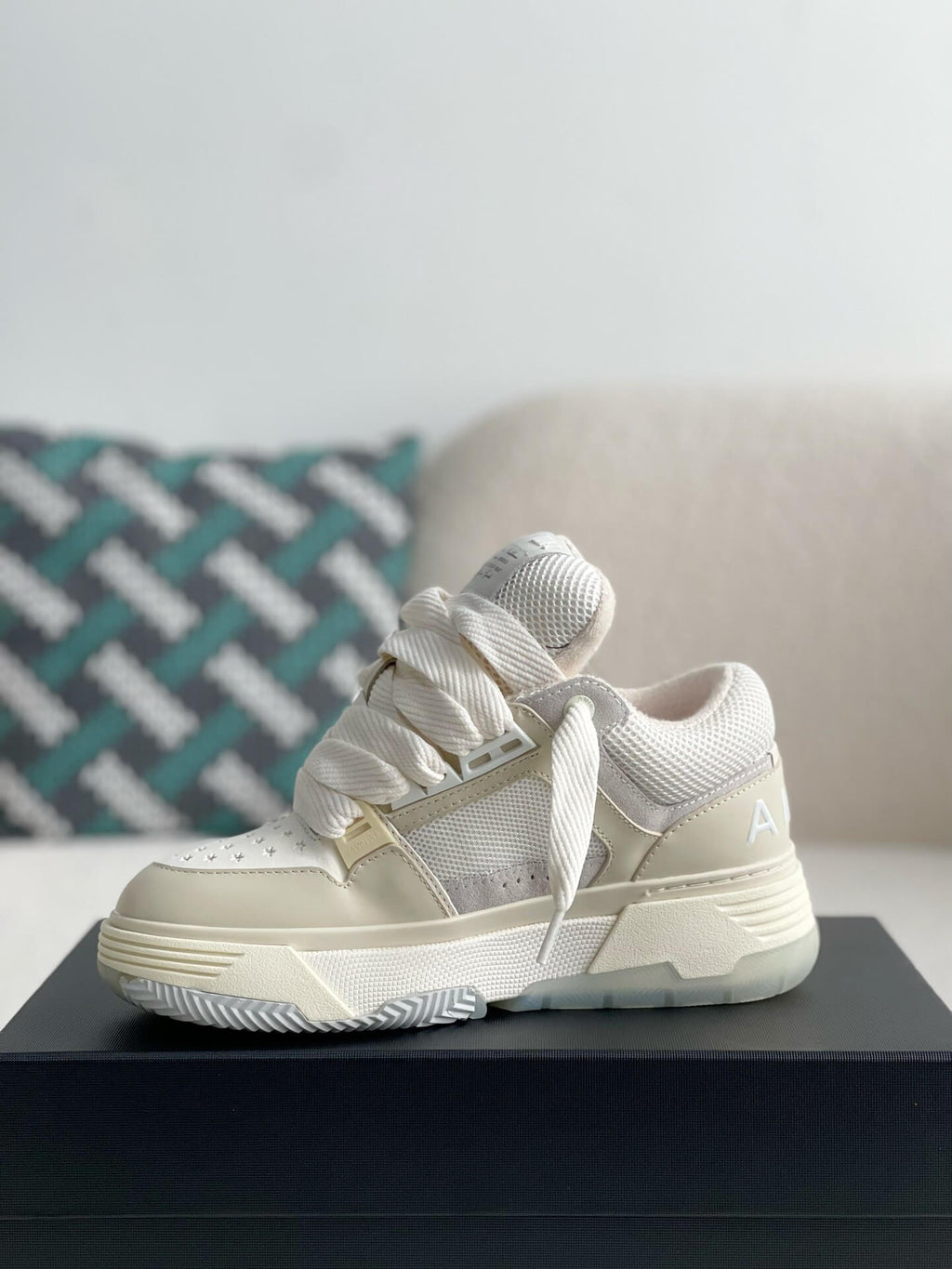 Amiri MA-1 Sneaker – Alabaster, Bone & White