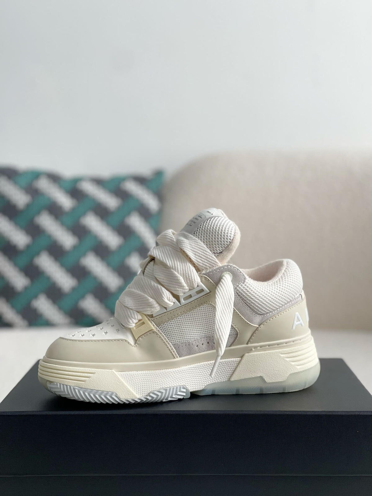 Amiri MA-1 Sneaker – Alabaster, Bone & White