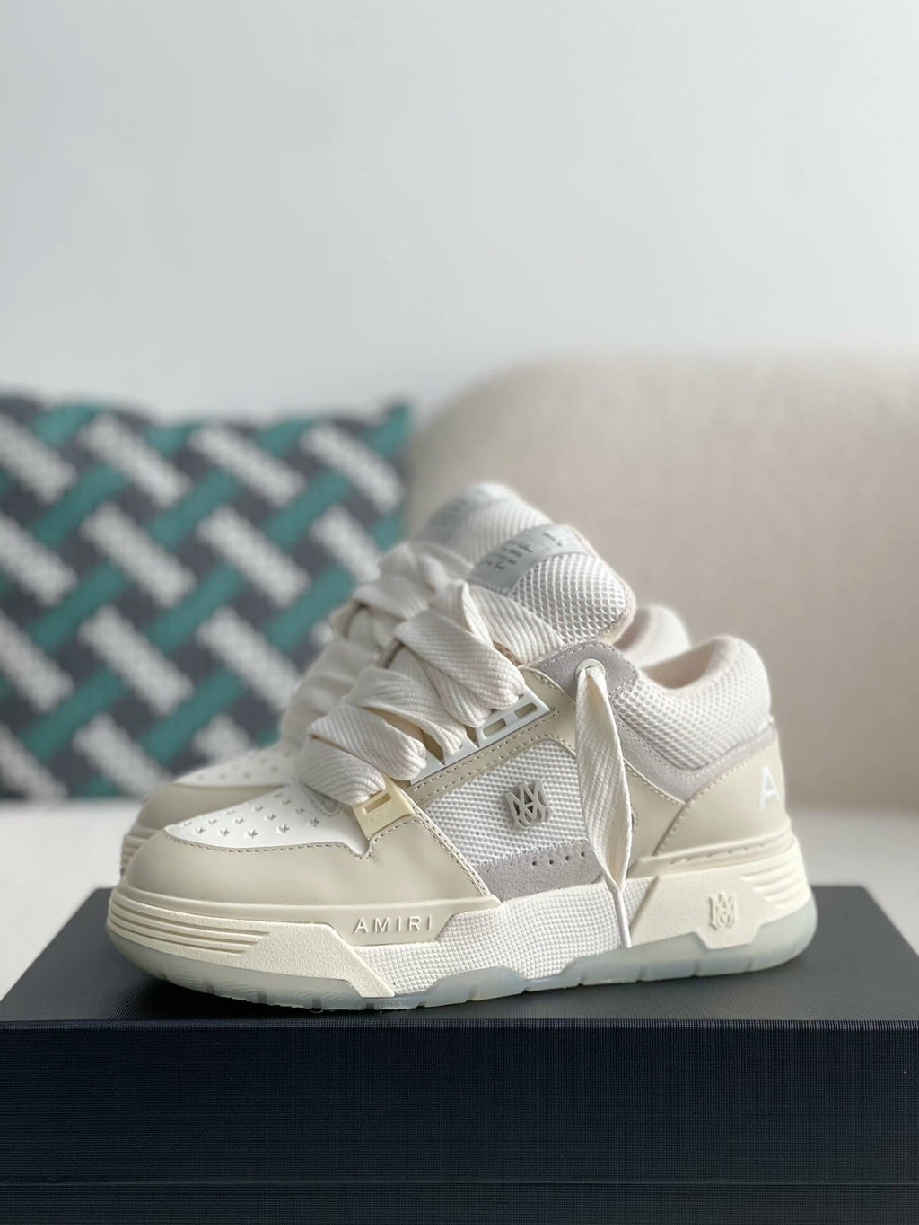 Amiri MA-1 Sneaker – Alabaster, Bone & White