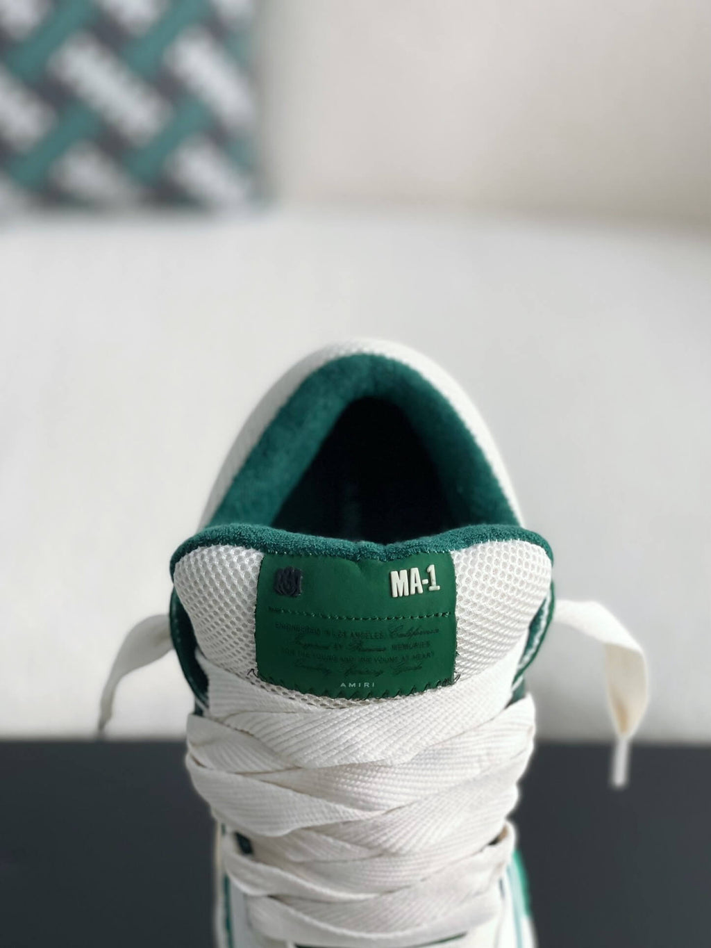 Amiri MA-1 Sneaker – Forest Green & White
