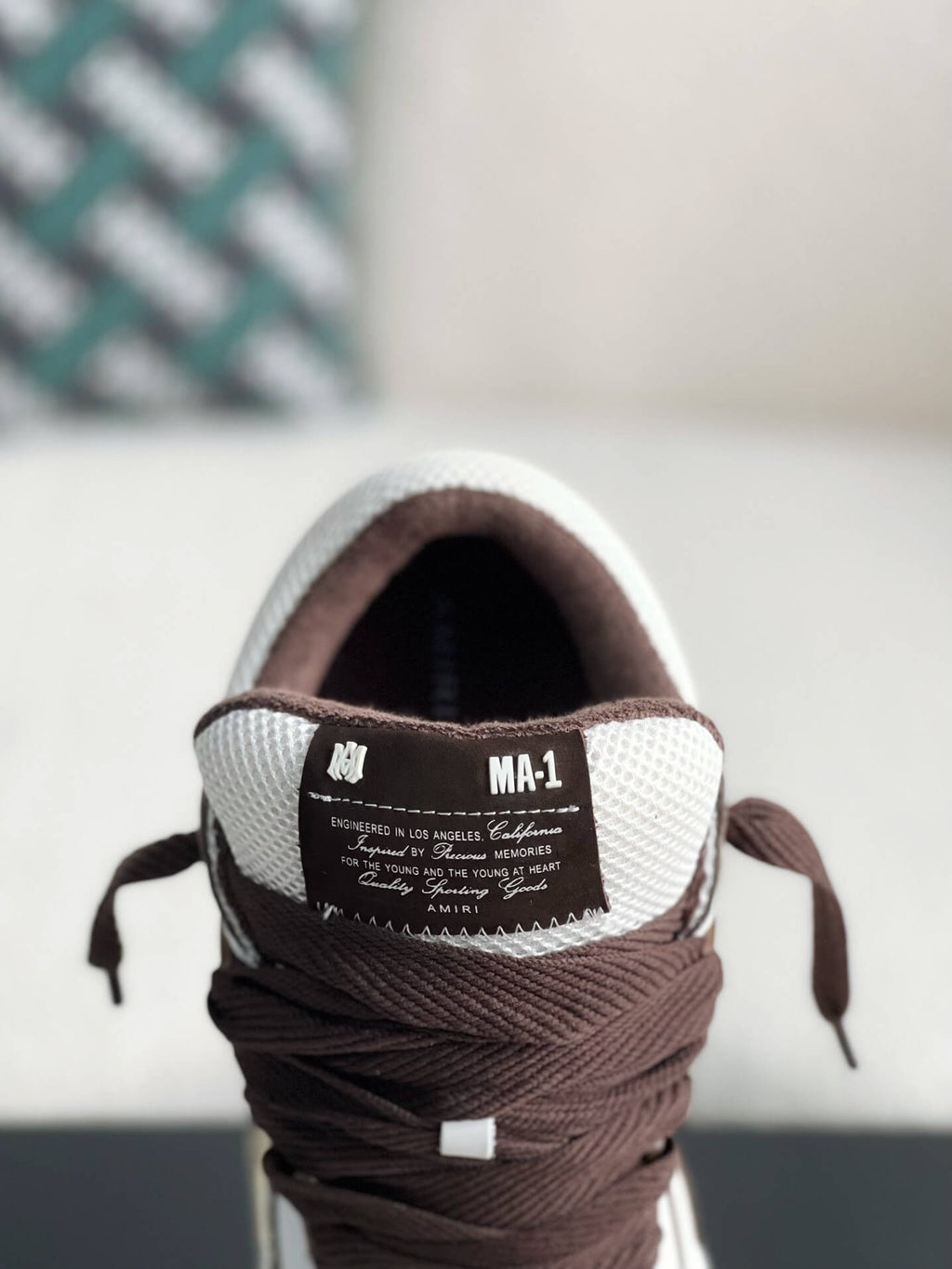 Amiri MA-1 Sneaker – Brown & White