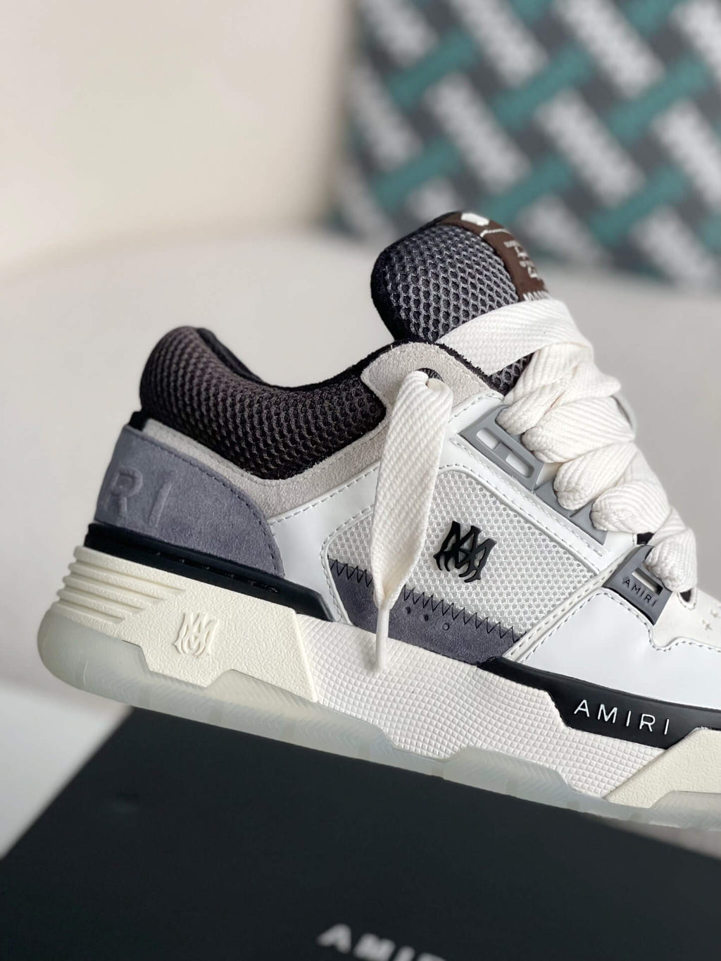 Amiri MA-1 Sneaker – Grey, Black & White