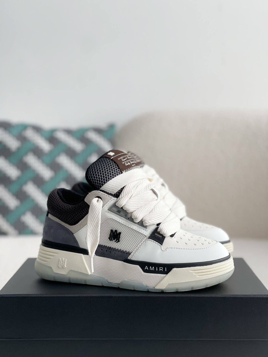 Amiri MA-1 Sneaker – Grey, Black & White