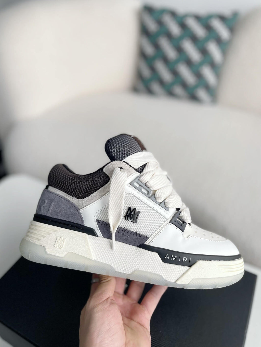 Amiri MA-1 Sneaker – Grey, Black & White