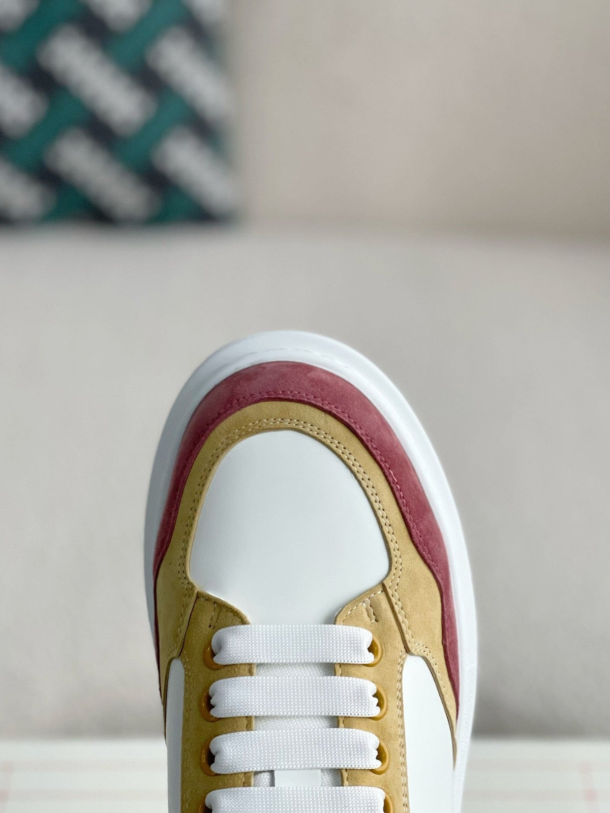 Alexander McQueen Oversized Multi-Color Patchwork Sneakers