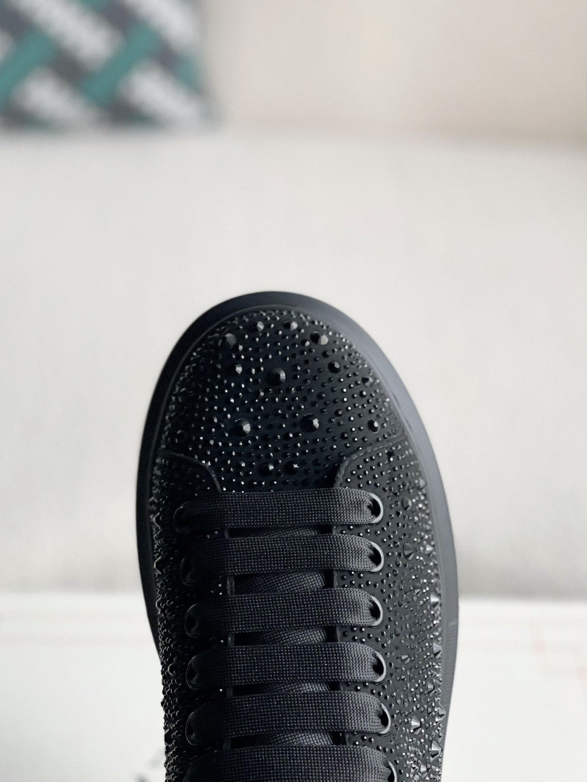 Alexander McQueen Oversized Sneakers in Crystal Black