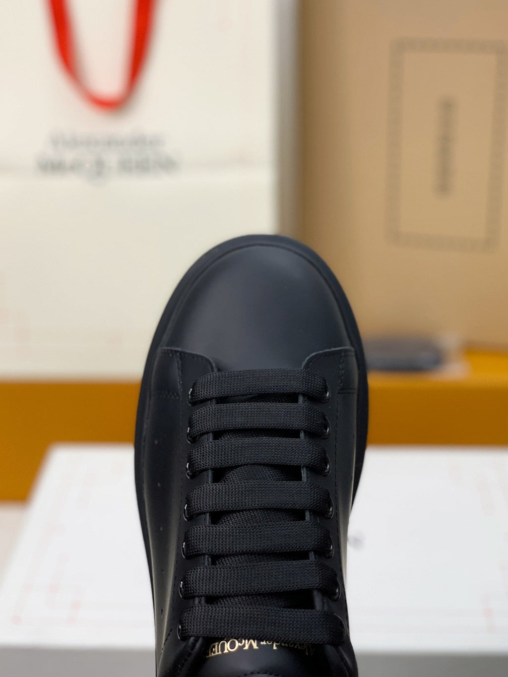 Alexander McQueen Men's Oversized Sneakers in Black