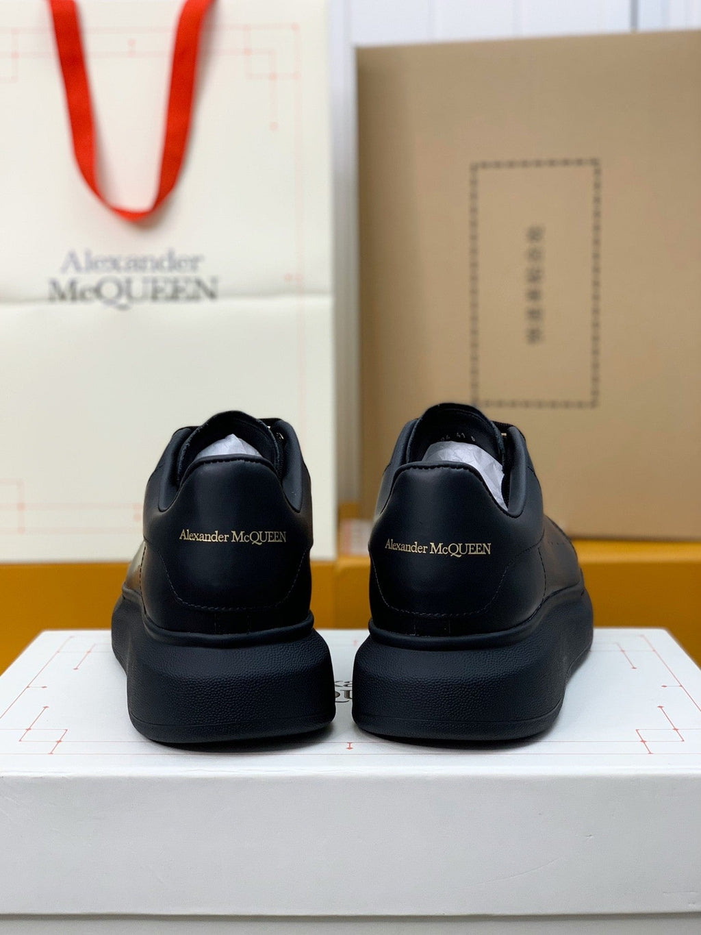 Alexander McQueen Men's Oversized Sneakers in Black