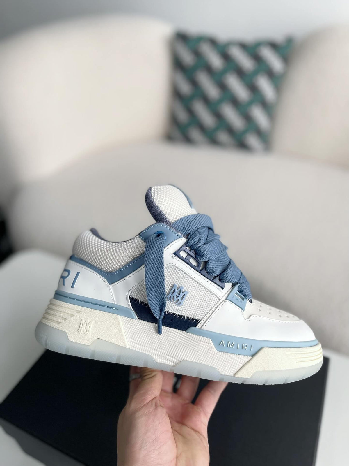 Amiri MA-1 Sneaker – Blue, White & Grey
