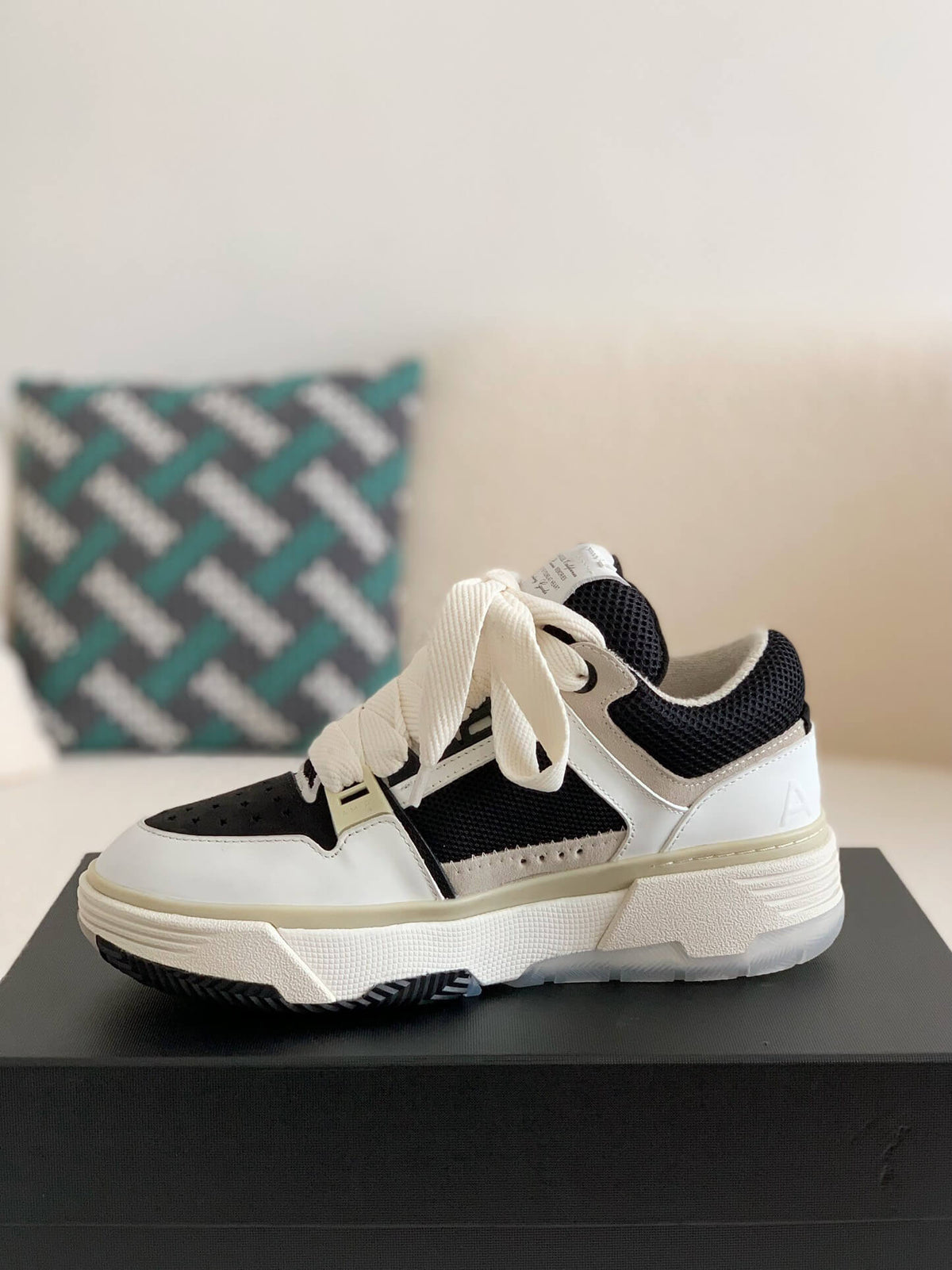 Amiri MA-1 Sneaker – White, Black & Bone