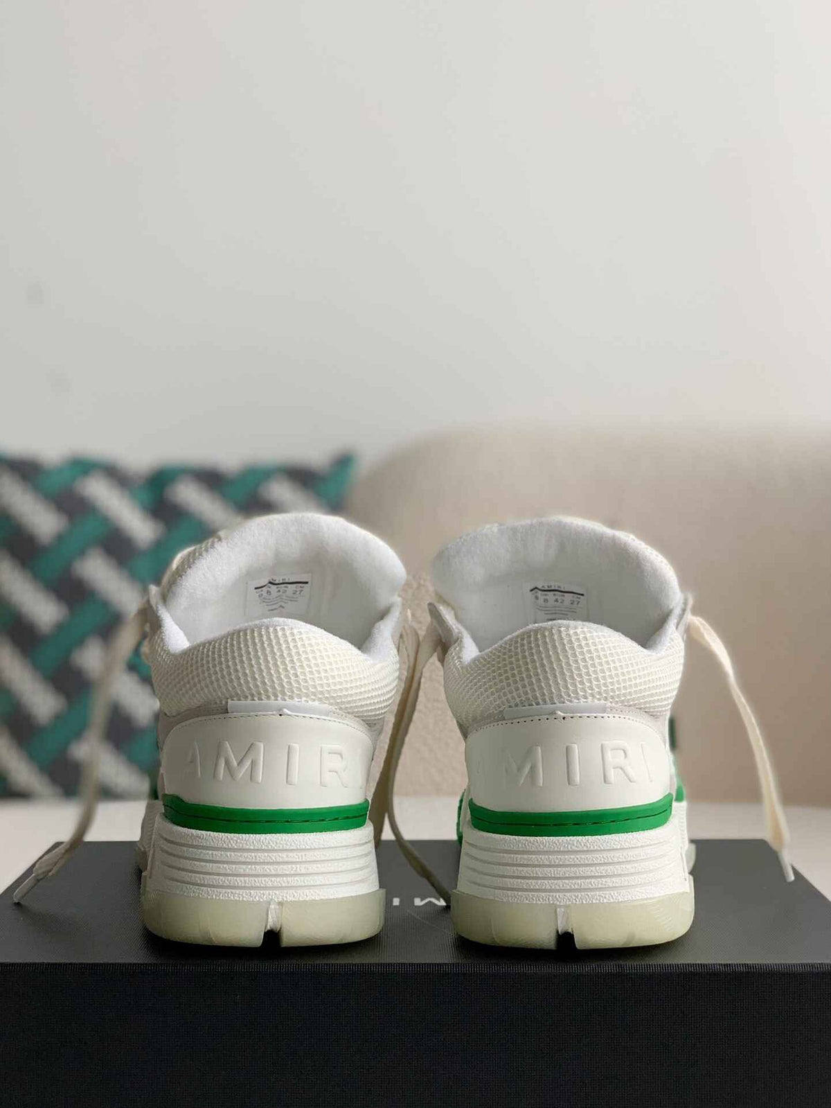 Amiri MA-1 Sneaker – White, Green & Bone