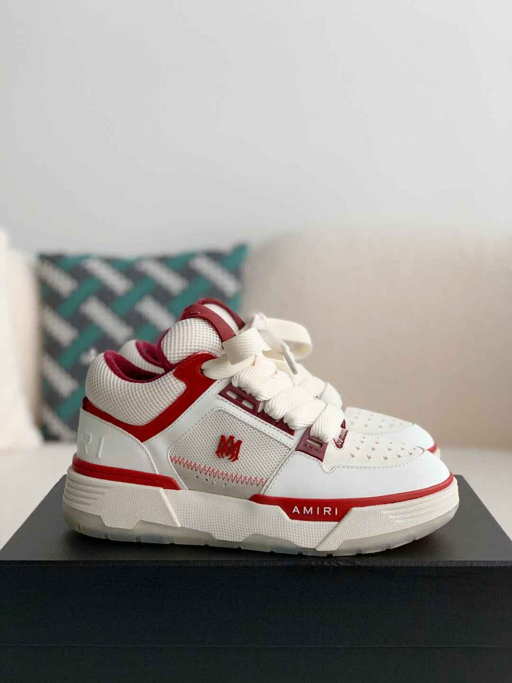 Amiri MA-1 Sneaker – Burgundy & White