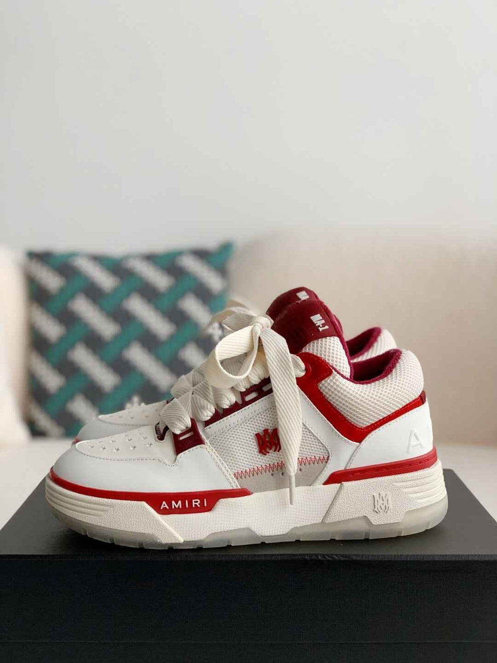 Amiri MA-1 Sneaker – Burgundy & White