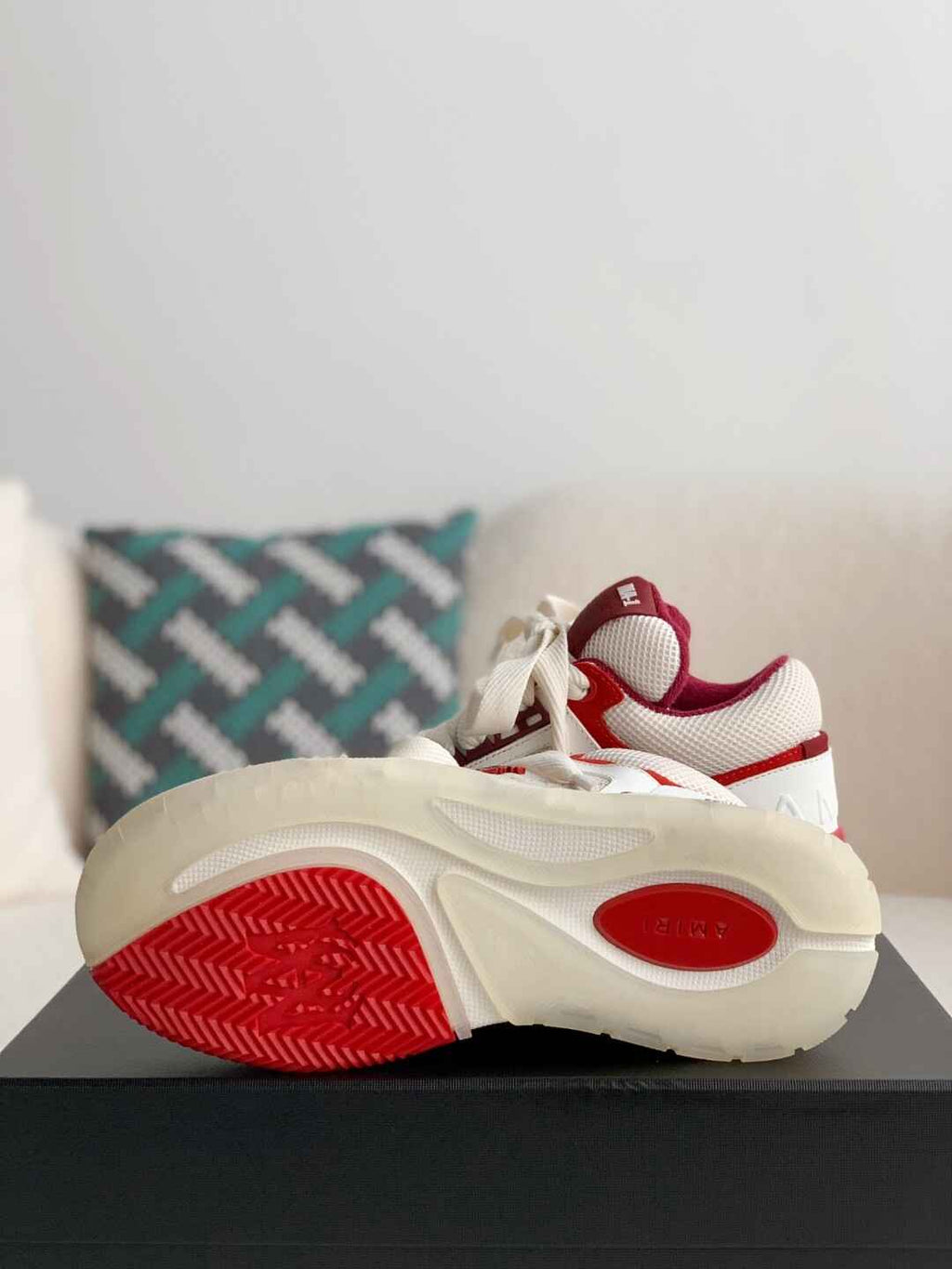 Amiri MA-1 Sneaker – Burgundy & White