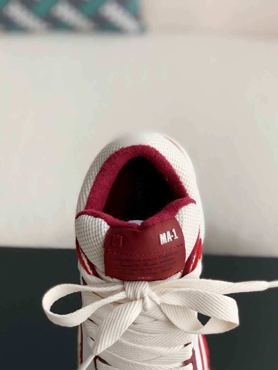Amiri MA-1 Sneaker – Burgundy & White