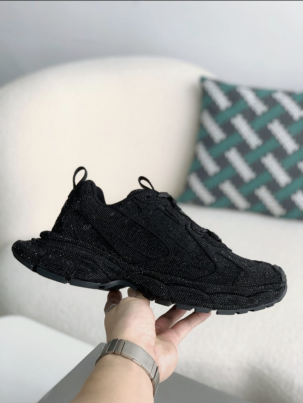 Balenciaga 3XL Sneaker Rhinestone – Full Black