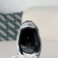 Balenciaga Radar Gradient Lines Sneaker – Silver, White & Blue
