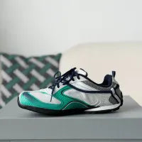 Balenciaga Radar Sneaker – Light Grey, Green & Black