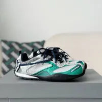 Balenciaga Radar Sneaker – Light Grey, Green & Black