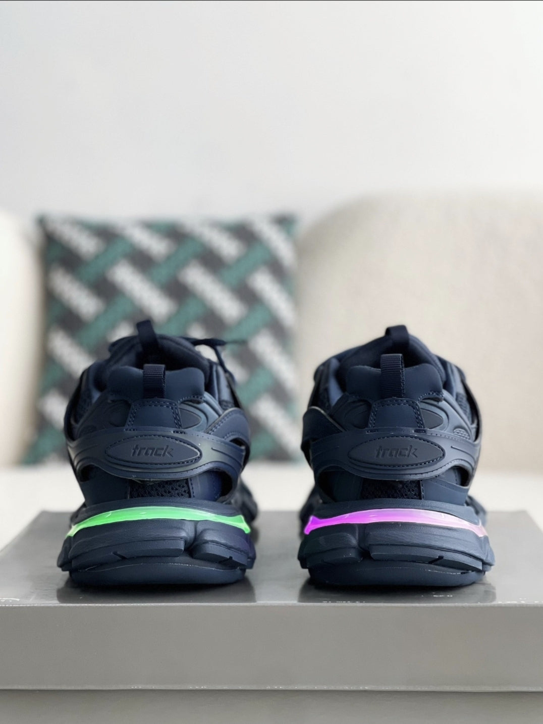 Balenciaga Track Sneaker LED – Marine Blue / Navy