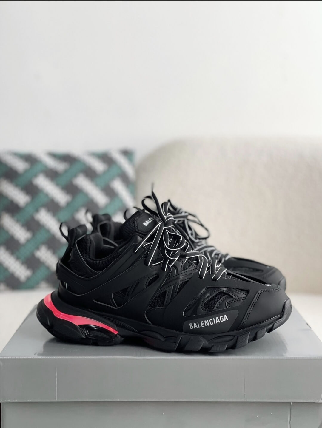 Balenciaga Track Sneaker – Black & White