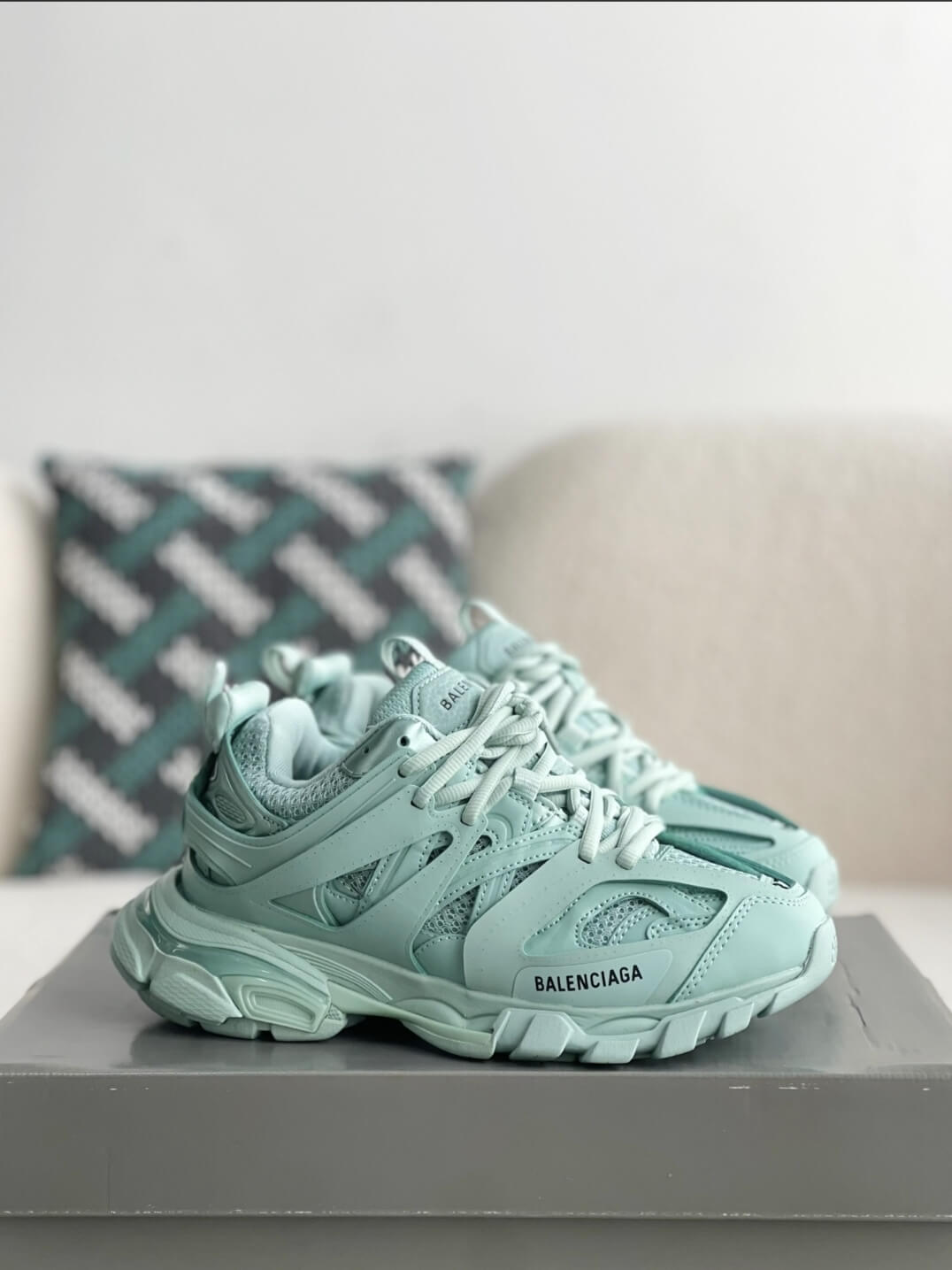 Balenciaga Track Sneaker – Mint Green / Light Sage