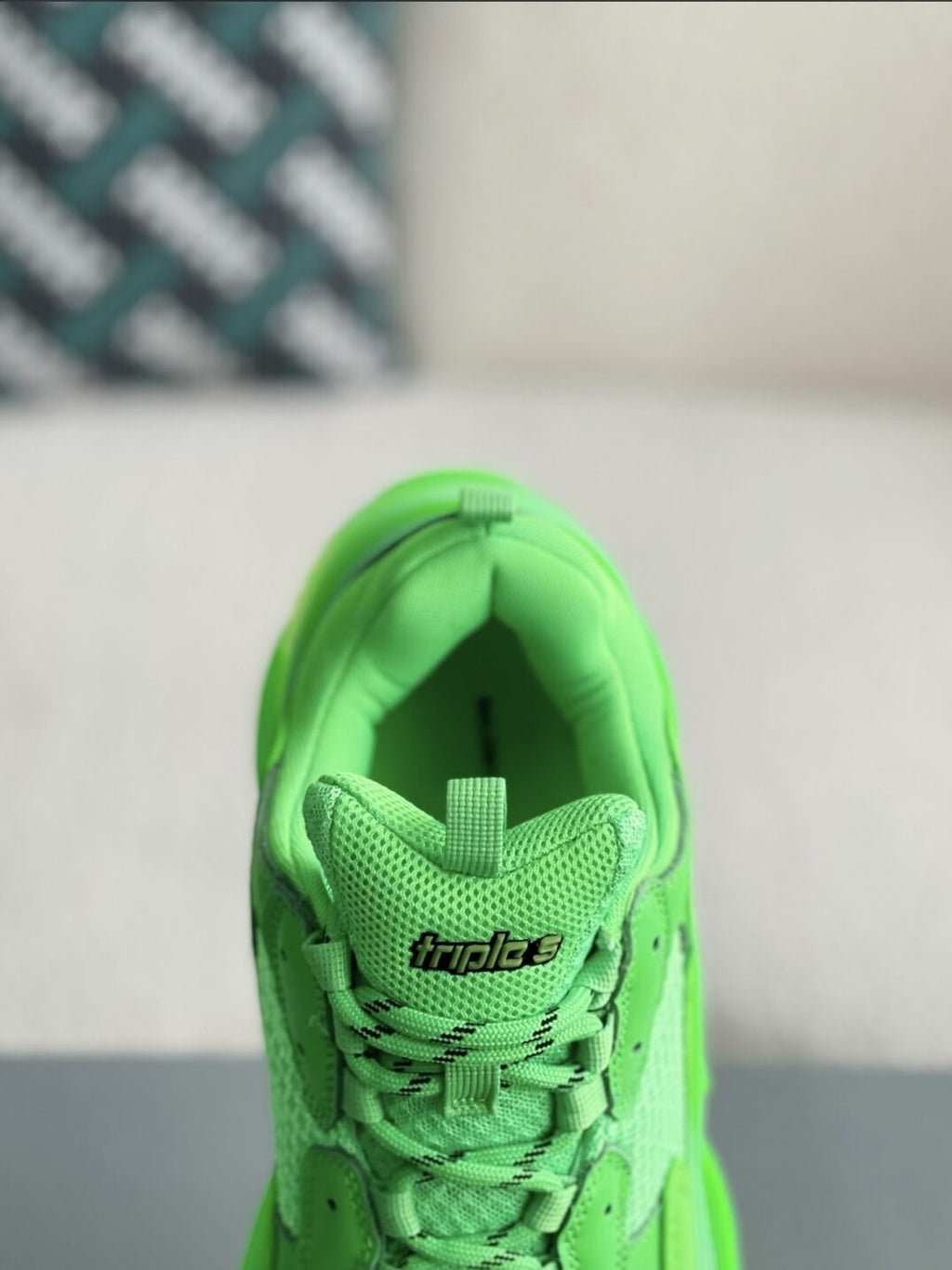 Balenciaga Triple S Sneaker Clear Sole – Neon Green