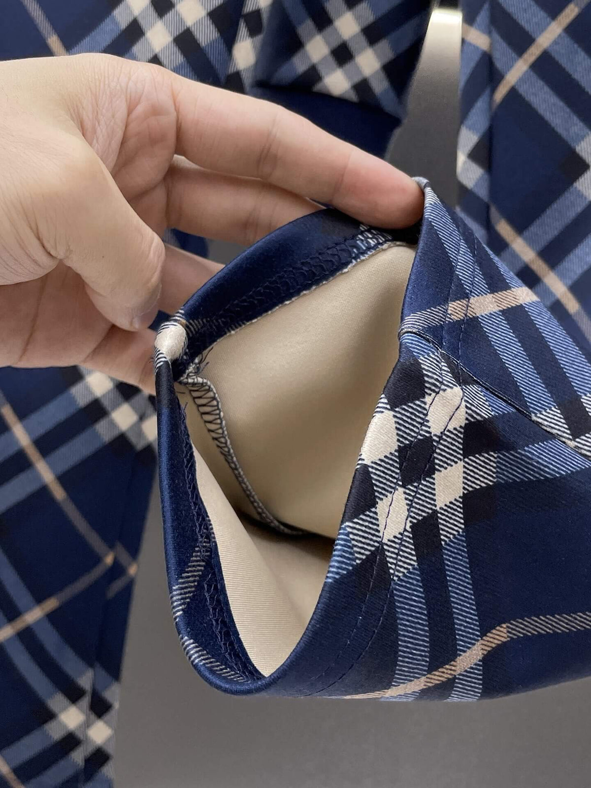 Burberry Check Technical Jersey Tracksuit Navy