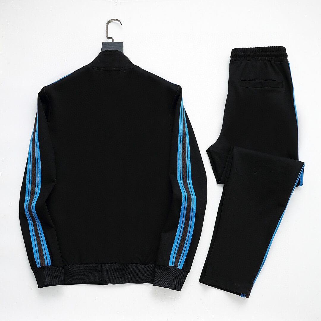 Burberry Duck Logo Striped Side Band Technical Tracksuit Black