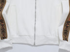 Burberry Vintage Check Trim Tracksuit - White EKD Embroidered Jacket & Pants Set