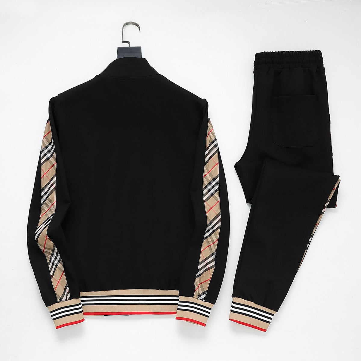 Burberry Vintage Check Tape EKD Technical Tracksuit Black