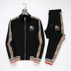Burberry Vintage Check Tape EKD Technical Tracksuit Black