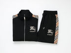 Burberry Vintage Check Tape EKD Technical Tracksuit Black