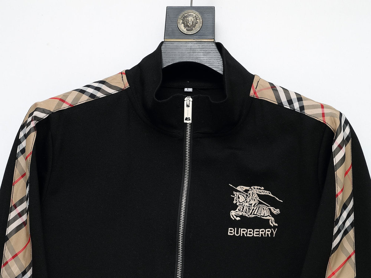 Burberry Vintage Check Tape EKD Technical Tracksuit Black