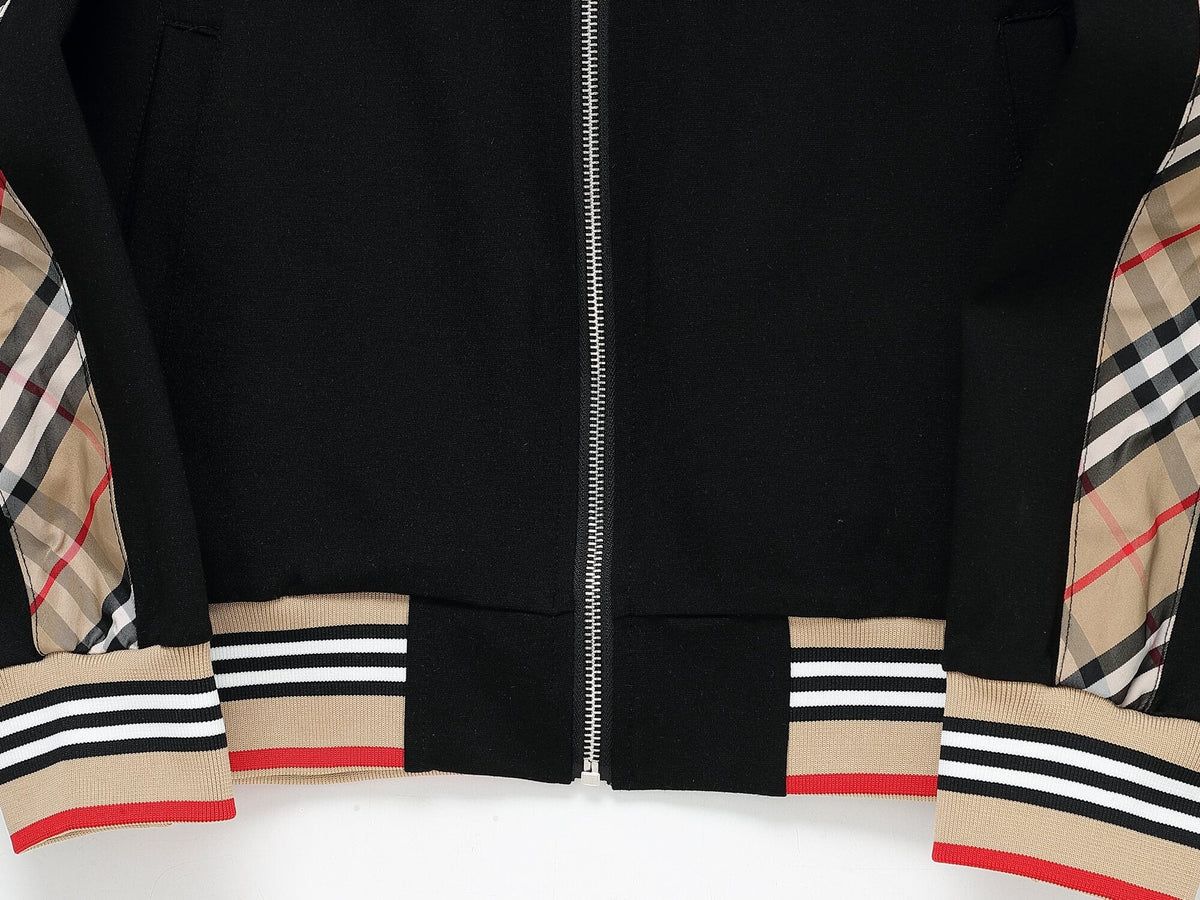 Burberry Vintage Check Tape EKD Technical Tracksuit Black
