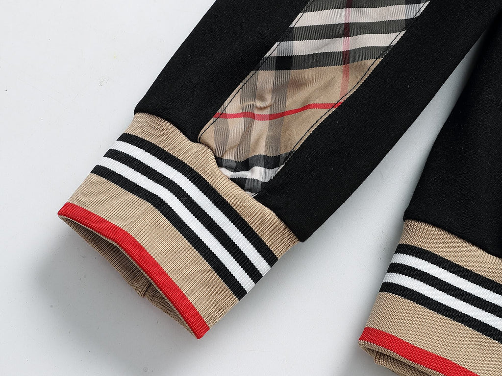 Burberry Vintage Check Tape EKD Technical Tracksuit Black
