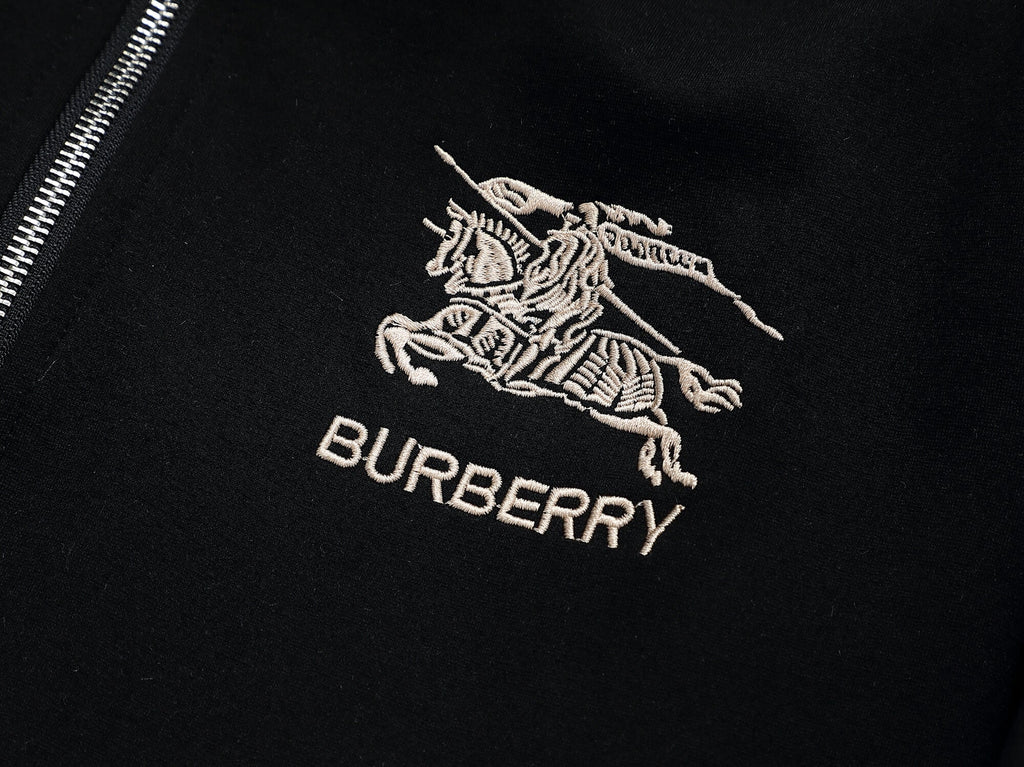Burberry Vintage Check Tape EKD Technical Tracksuit Black