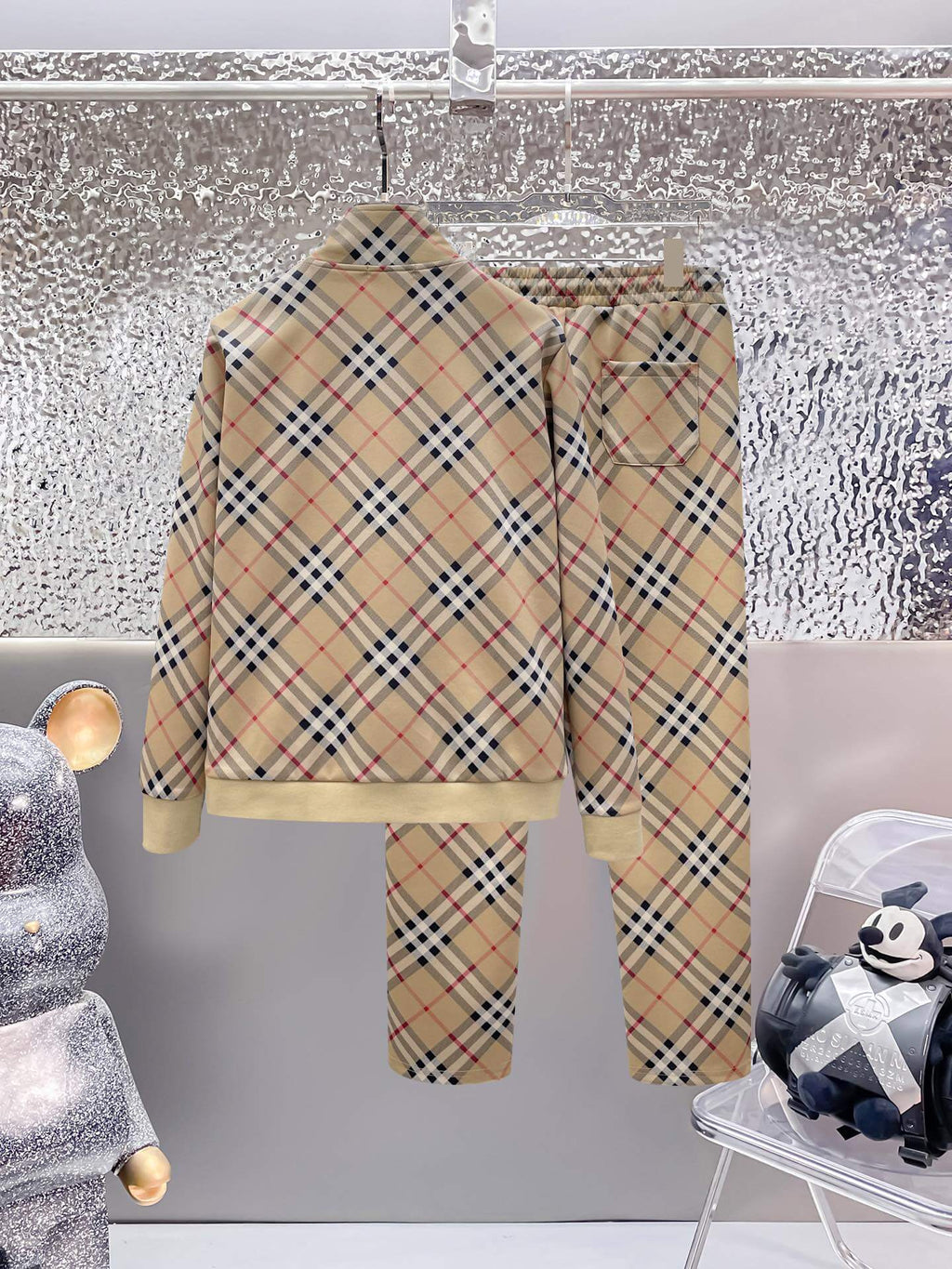 Burberry Vintage Check Technical Jersey Tracksuit Archive Beige