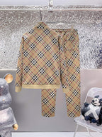 Burberry Vintage Check Technical Jersey Tracksuit Archive Beige