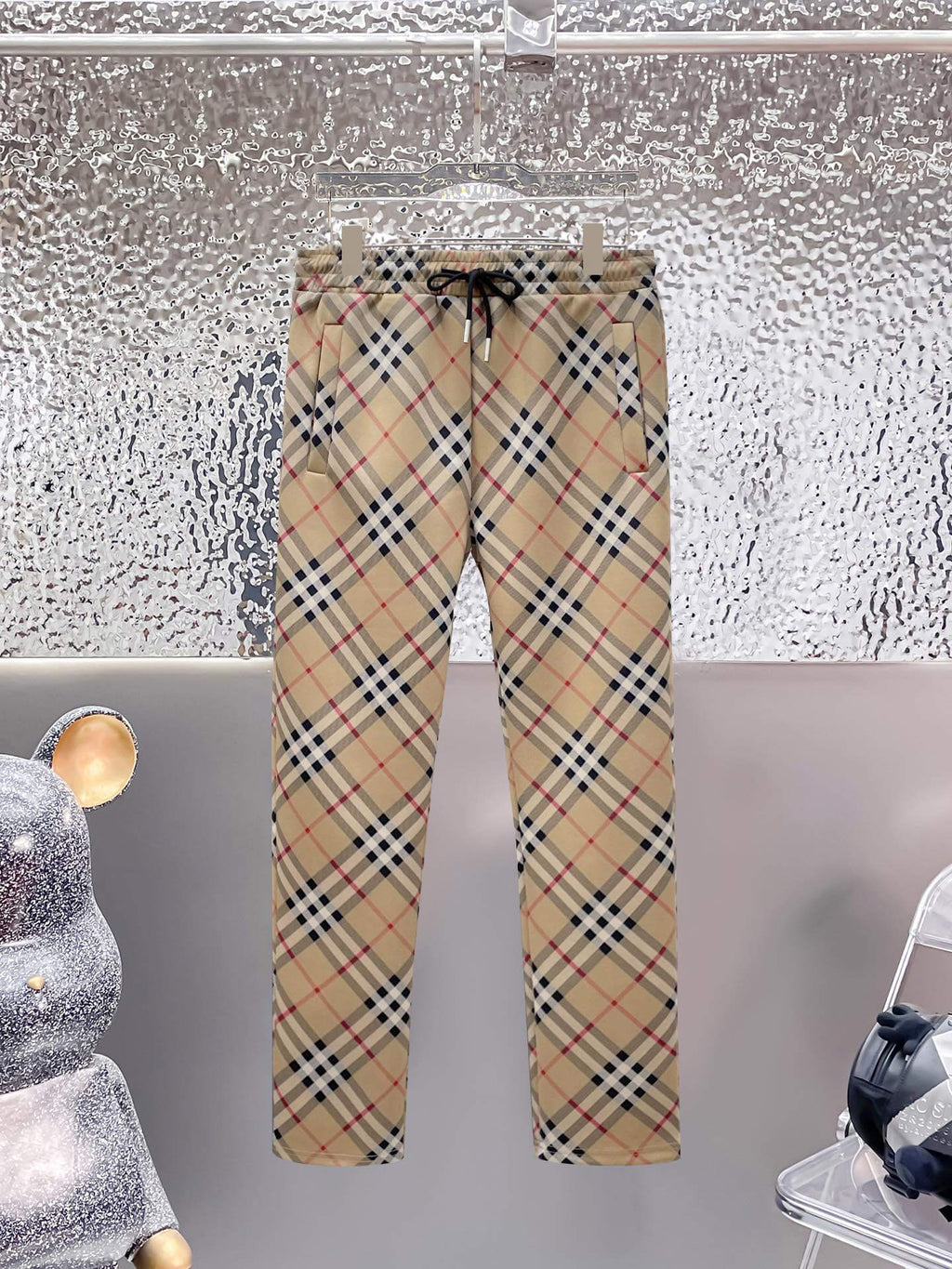 Burberry Vintage Check Technical Jersey Tracksuit Archive Beige
