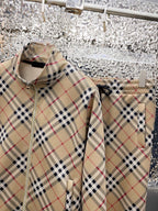 Burberry Vintage Check Technical Jersey Tracksuit Archive Beige